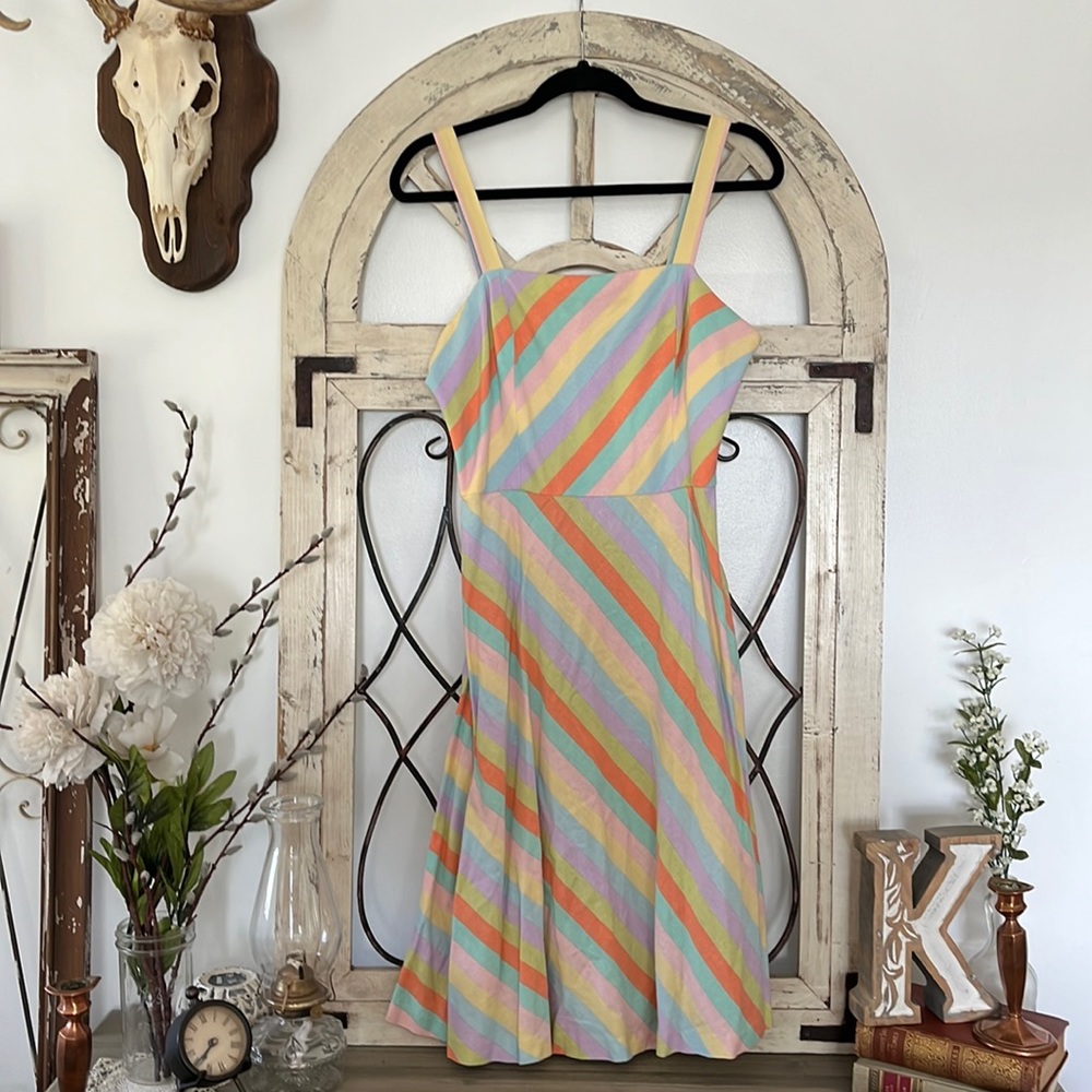 Pastel Striped Dress